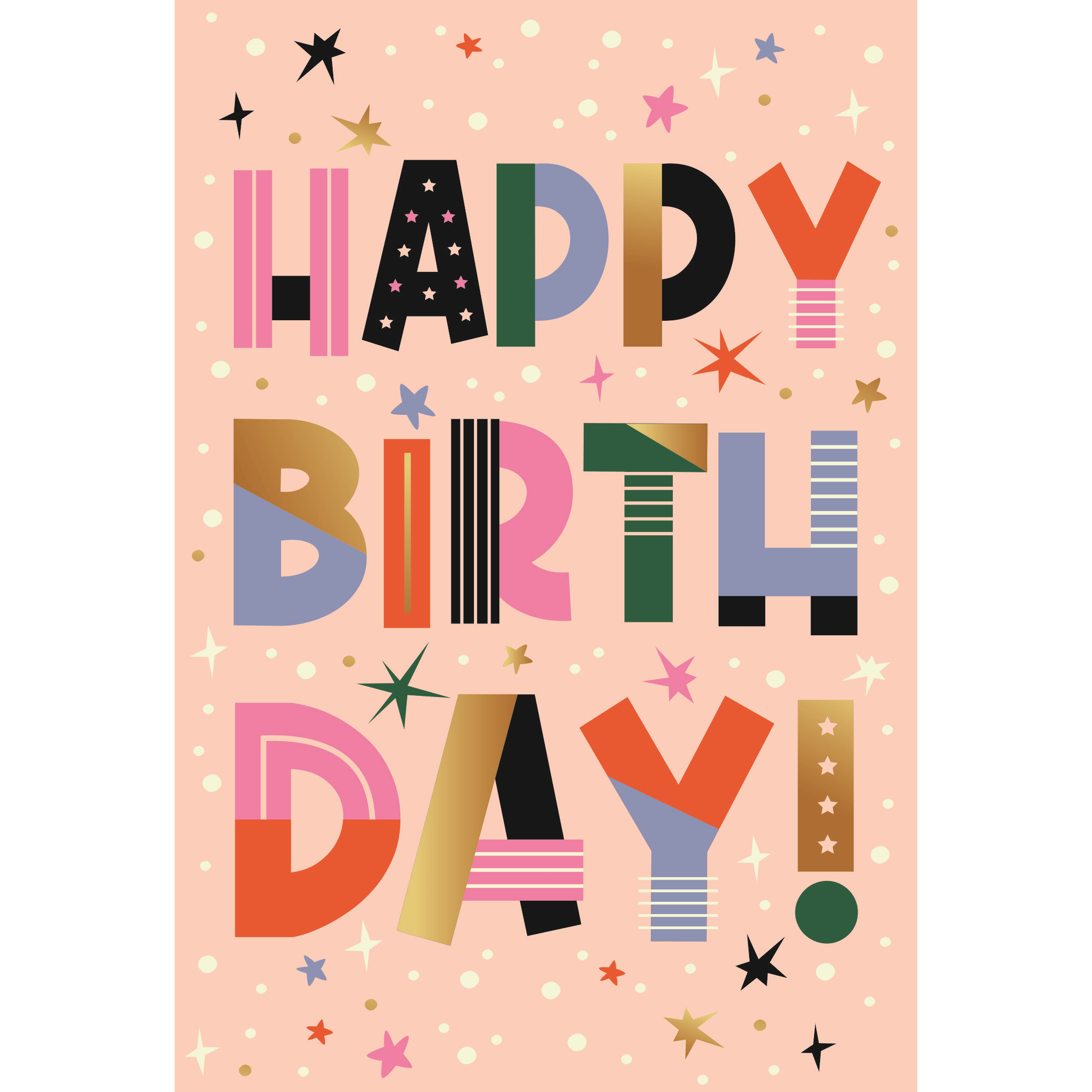 Pictura Hooray Happy Birthday greeting card with colorful birthday message and festive design for celebrating special occasions